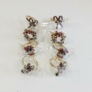Habitat set of 8 Christmas Napkins Rings.